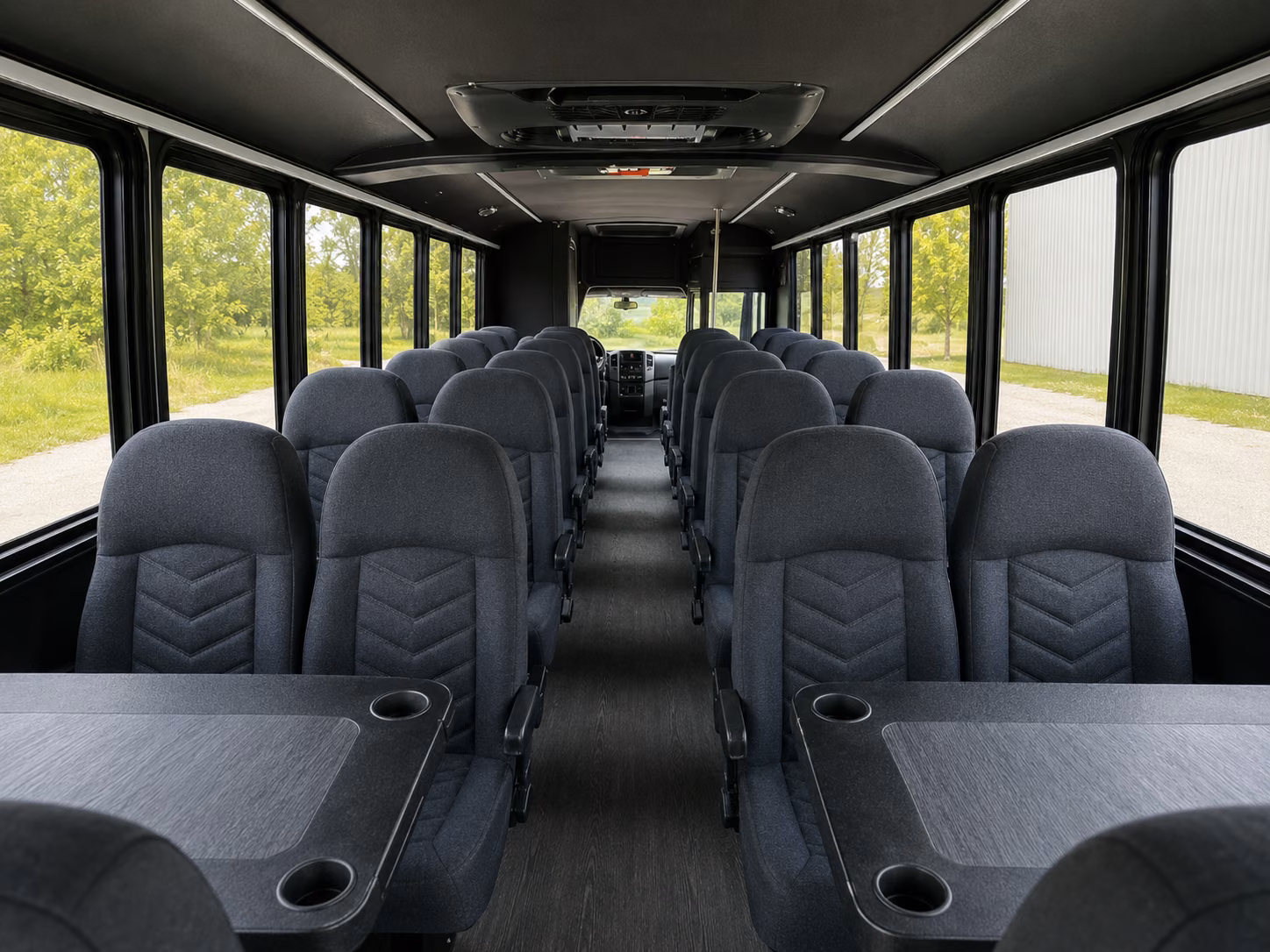 18 passenger minibus interior