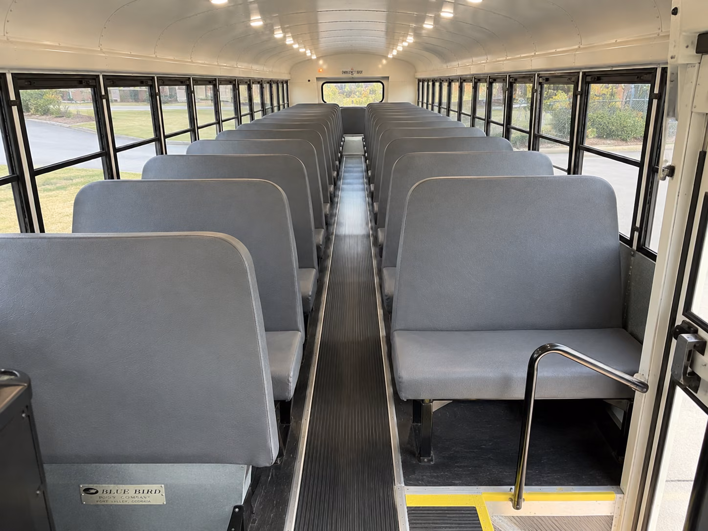 school bus inside