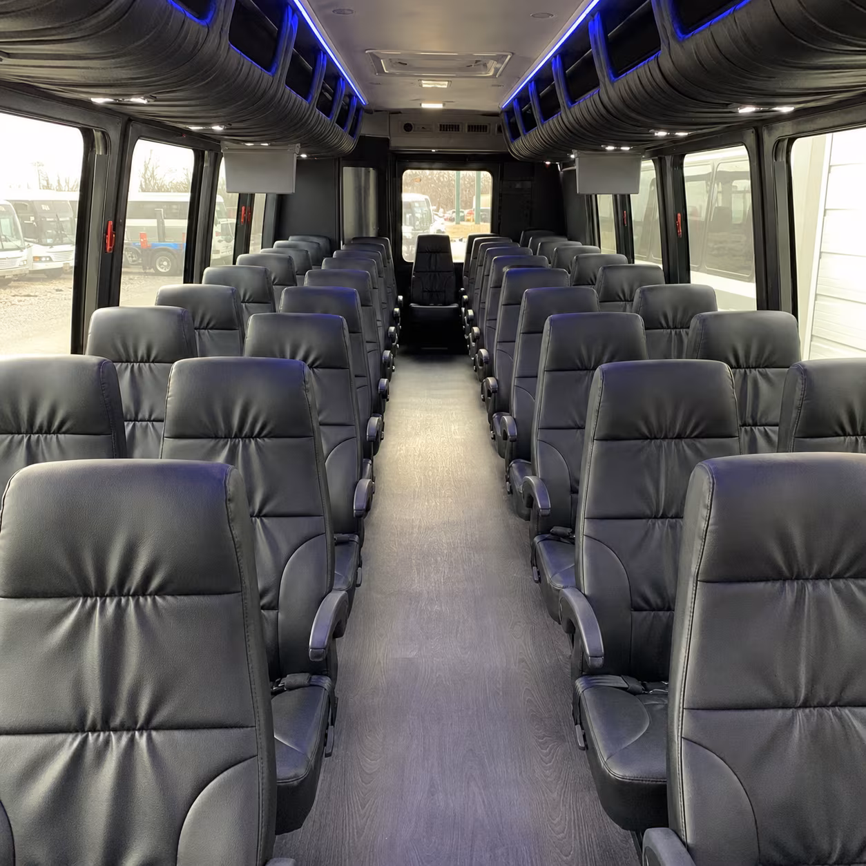 tyler 25 passenger minibus interior