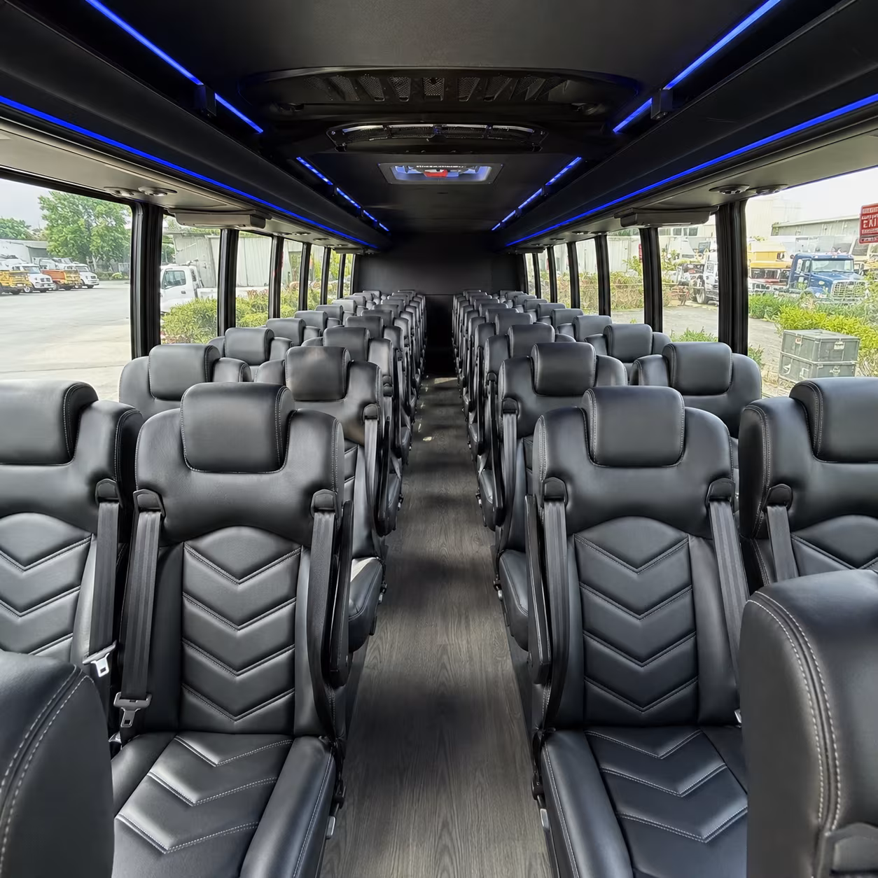 tyler 28 passenger minibus inside