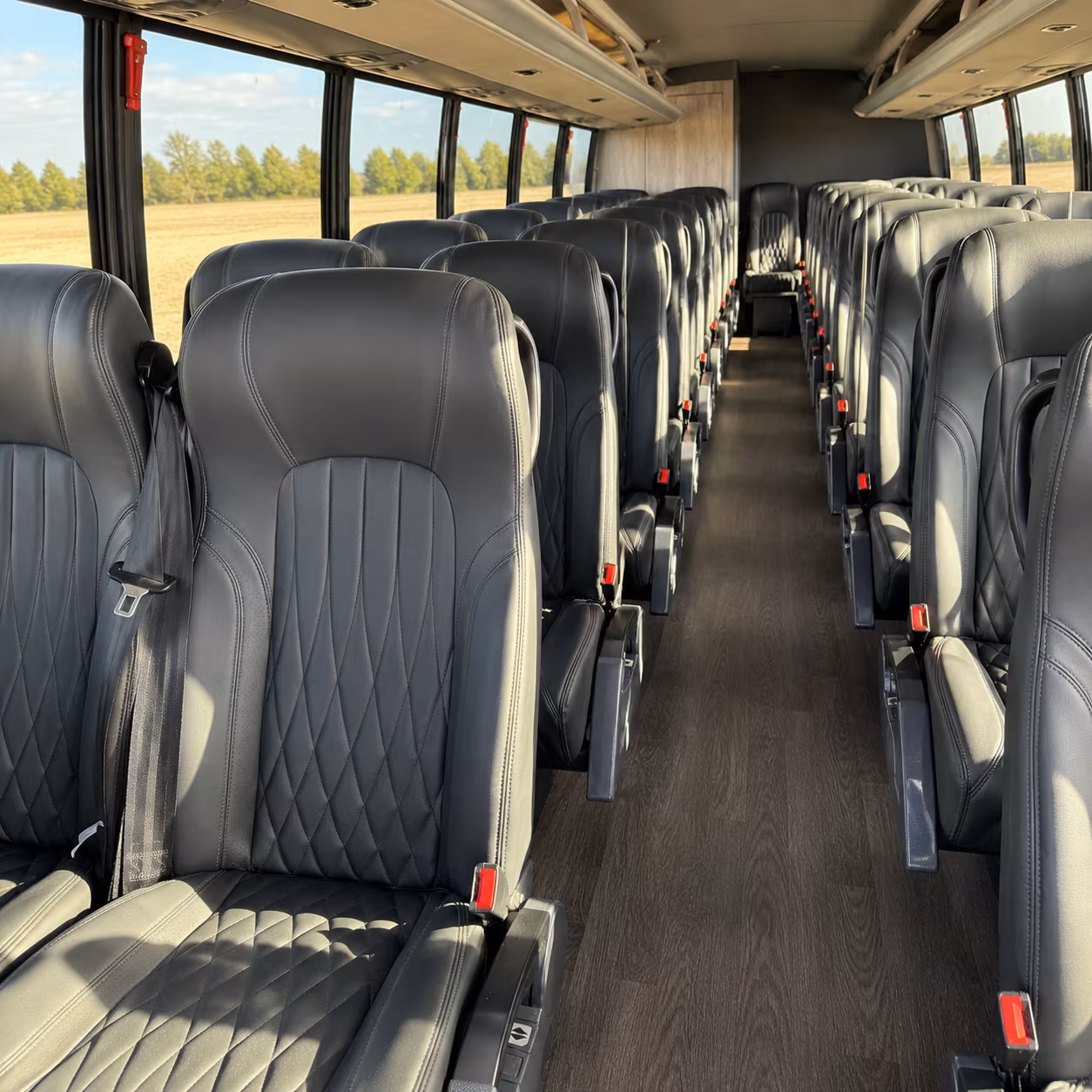 tyler 35 passenger minibus interior