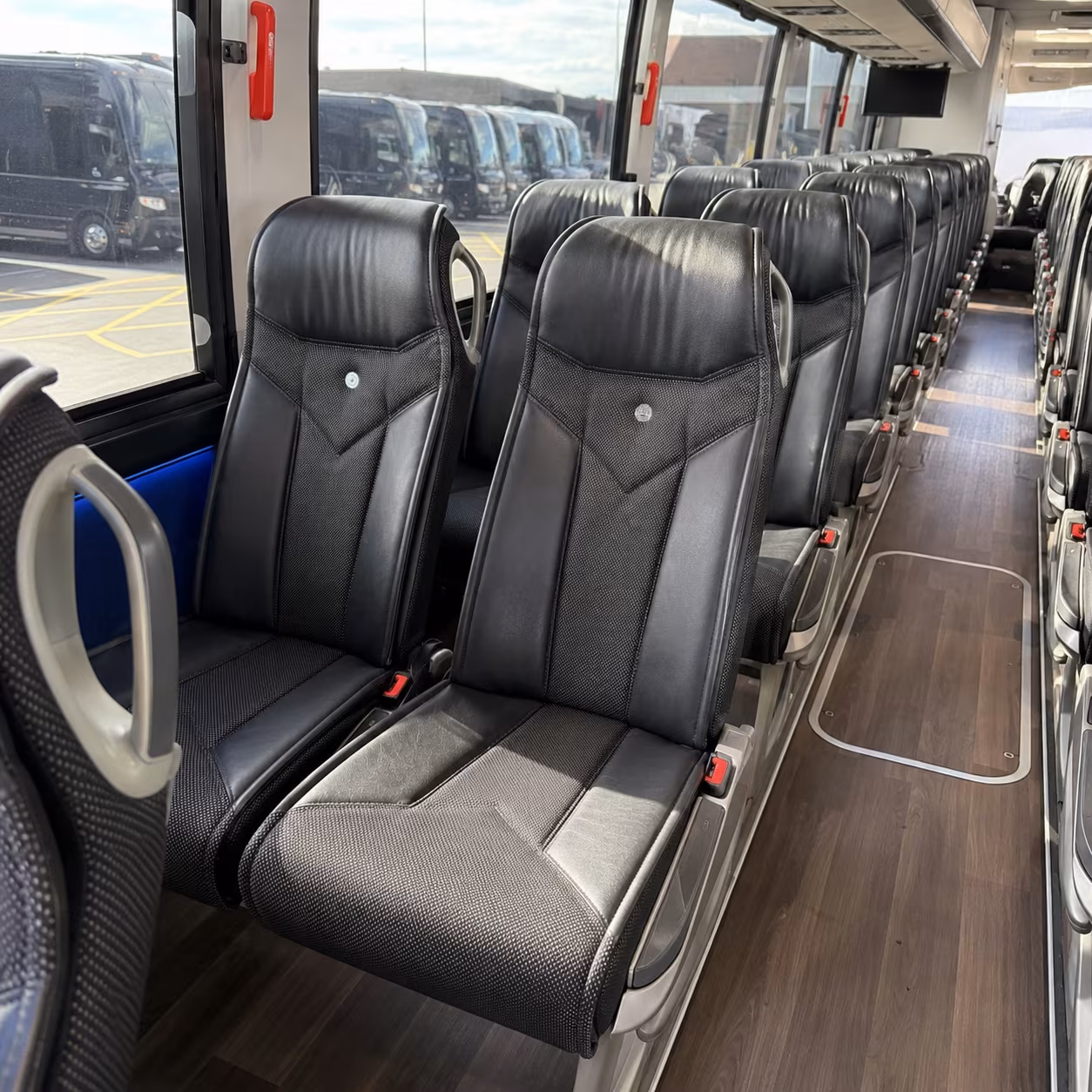 tyler 40 passenger charter bus interior