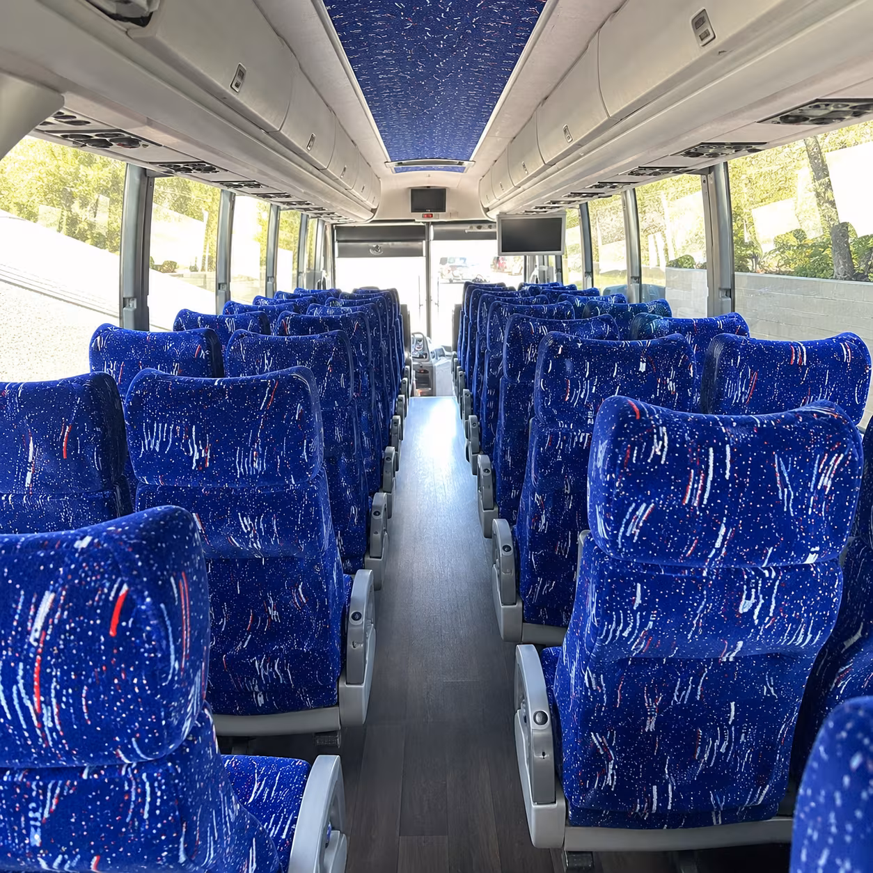 tyler 50 passenger charter bus interior